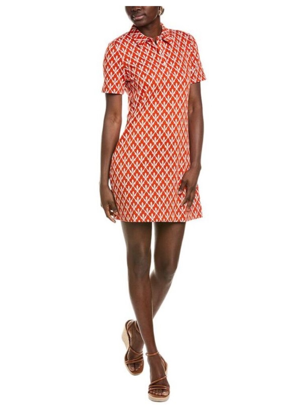 Tyler Böe Womens  Brooke Jacquard Polo Dress, Red medium